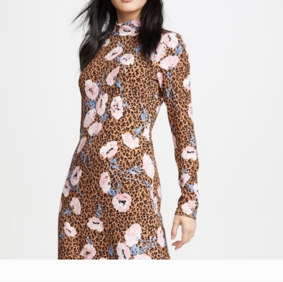 Free People Retro Romance Mixed Print Midi Dress M - Picture 3 of 13